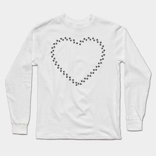 HEART - Heart Paw Print Long Sleeve T-Shirt